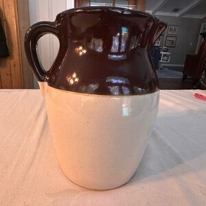 2 Tone Vintage Crockery Pitcher
